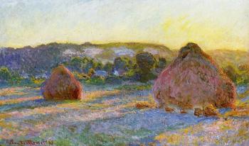 Claude Oscar Monet : Grainstacks at the End of Summer, Evening Effect